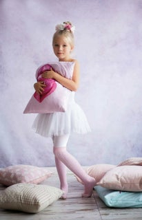 Children's knee socks, powder pink